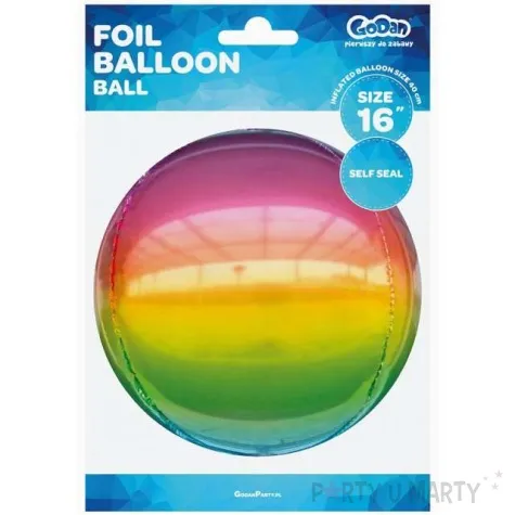 balon foliowy beauty and charm teczowa kula godan 16 orb