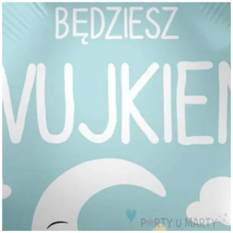 balon foliowy bedziesz wujkiem blekitny premioloon 17 rnd