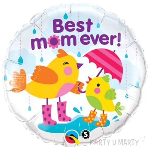 balon foliowy best mom ever qualatex 18 rnd