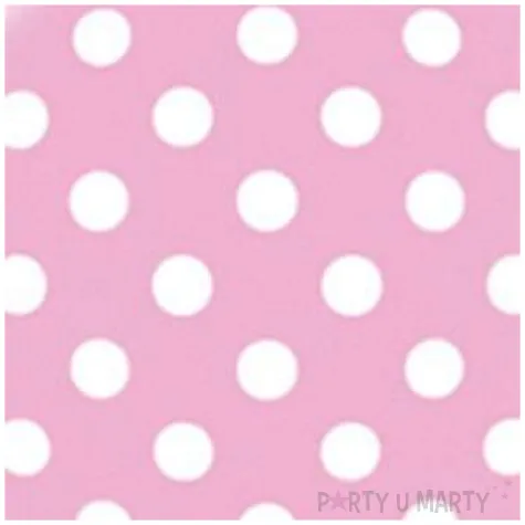 balon foliowy biale grochy rozowy flexmetal 18 rnd