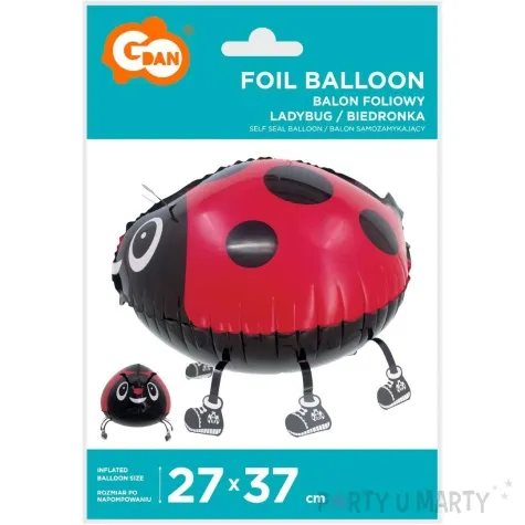 balon foliowy biedronka czerwony godan 15 awk