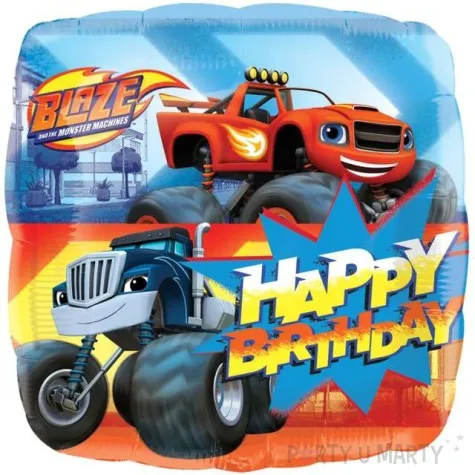 balon foliowy blaze happy birthday amscan 17 sqr
