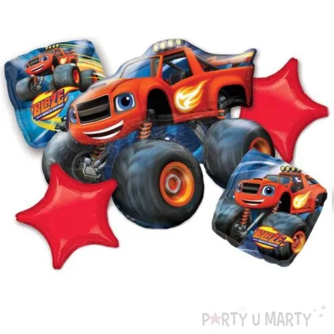 balon foliowy blaze i megamaszyny amscan zestaw