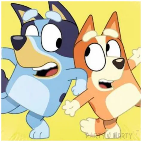 balon foliowy bluey blue i bingo amscan 18 rnd