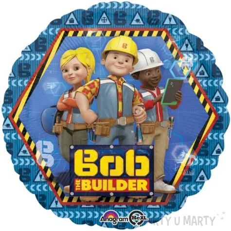 balon foliowy bob budowniczy amscan 18 rnd
