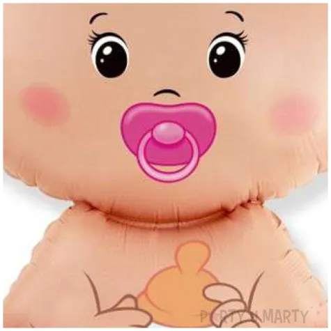 balon foliowy bobas dziewczynka flexmetal 26 shp