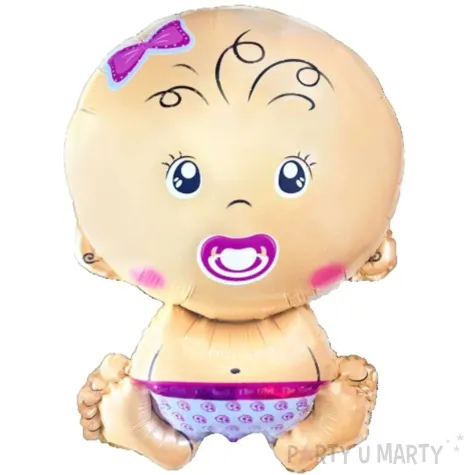 balon foliowy bobas dziewczynka rozowy grabo 29 shp