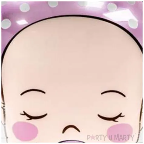 balon foliowy bobas rozowy partydeco 18 shp