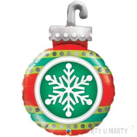 balon foliowy bombka na choinke qualatex 35 shp