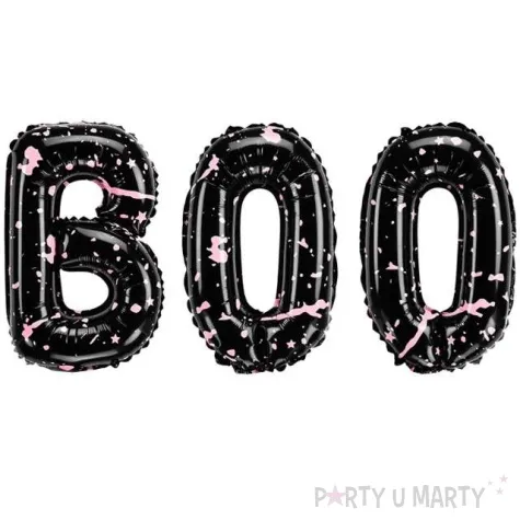 balon foliowy boo czarny partydeco 14 shp