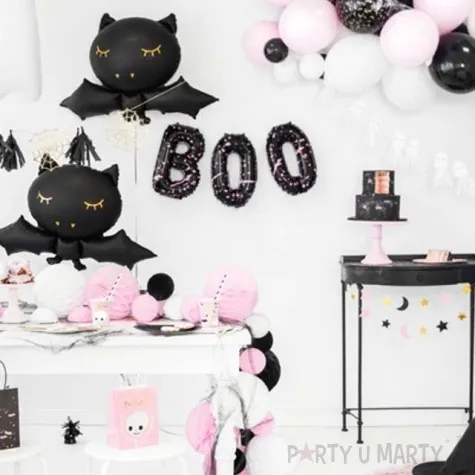 balon foliowy boo czarny partydeco 14 shp