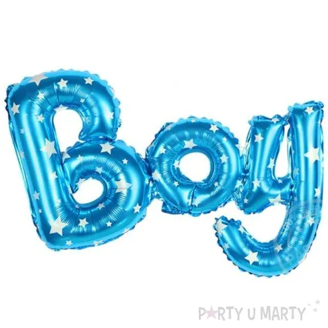 balon foliowy boy blekitny w gwiazdki oem 35 ltr