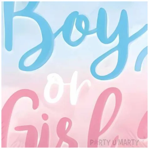 balon foliowy boy or girl niebieski rozowy amscan 18 rnd