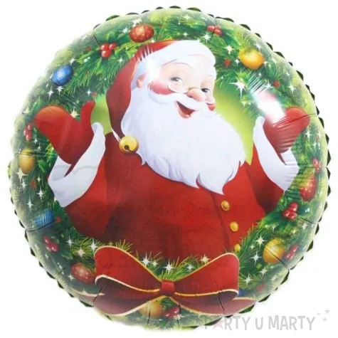 balon foliowy boze narodzenie mikolaj 18 rnd