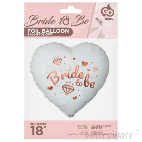 balon foliowy bride to be bialy godan 18 hrt