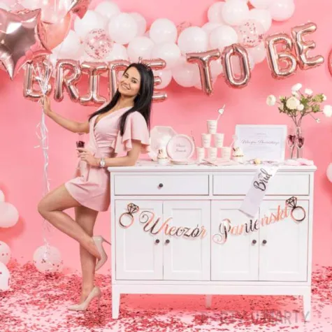 balon foliowy bride to be rozowe zloto partypal 15 shp