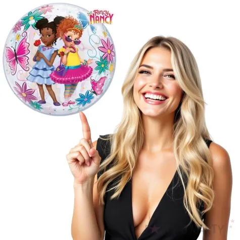 balon foliowy bubble fancy nancy clancy qualatex 22 orb