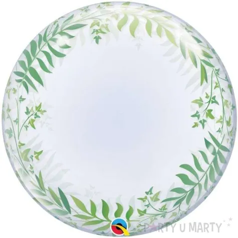 balon foliowy bubble liscie qualatex 24 orb