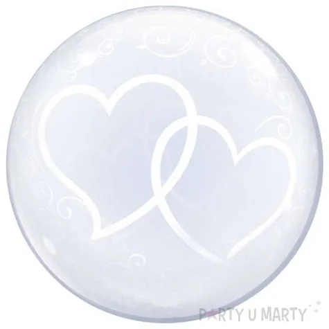 balon foliowy bubble serca qualatex 24 orb