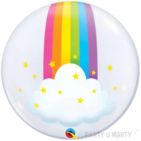 balon foliowy bubble tecza qualatex 24 orb