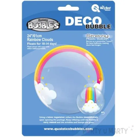 balon foliowy bubble tecza qualatex 24 orb