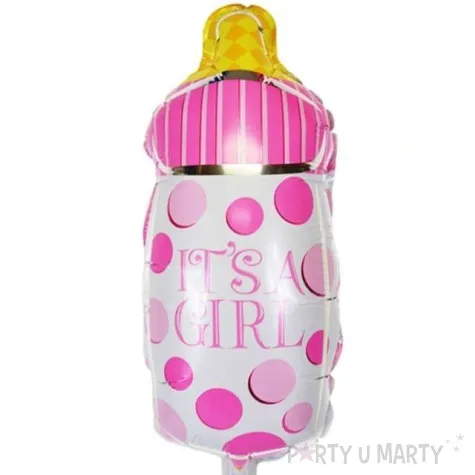 balon foliowy butelka its a girl rozowy 13 shp