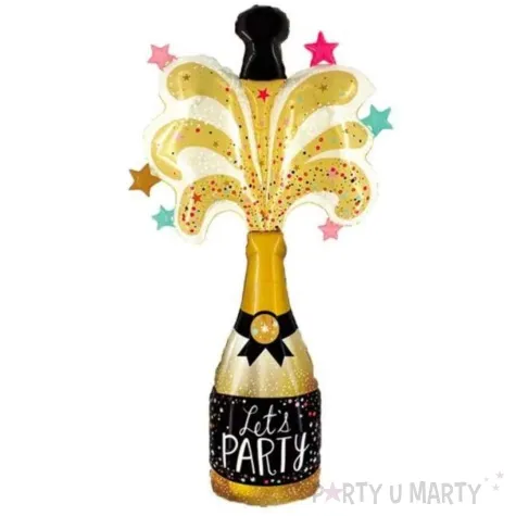 balon foliowy butelka szampana lets celebrate zloty jix 44 shp