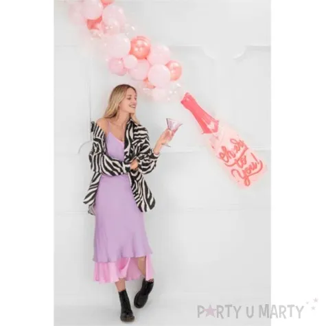 balon foliowy butelka szampana rozowy partydeco 38 shp