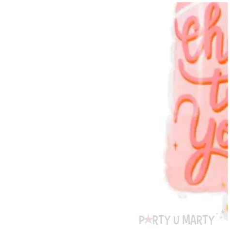 balon foliowy butelka szampana rozowy partydeco 38 shp