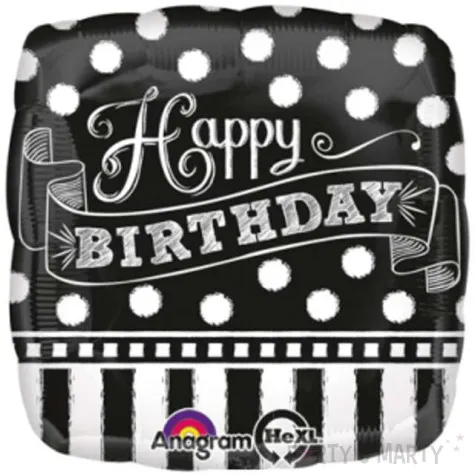 balon foliowy chalkboard birthday amscan 17 sqr