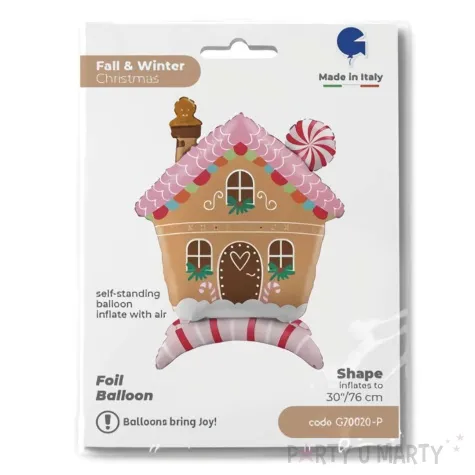balon foliowy chatka z piernika stojaca grabo 30 shp