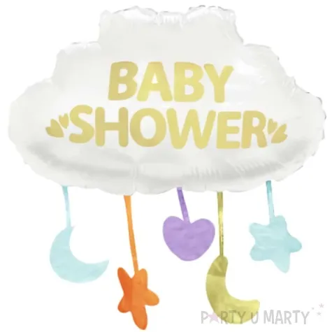 balon foliowy chmurka z zabawkami baby shower jix 26 shp