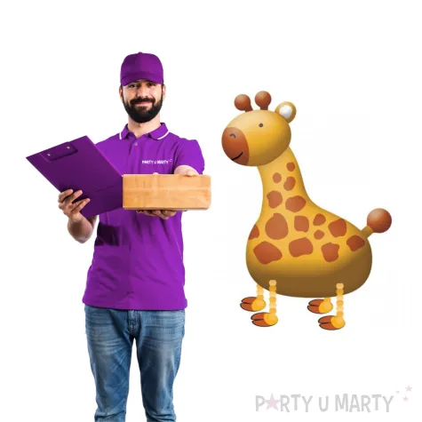 balon foliowy chodzaca zyrafa amscan 43 shp