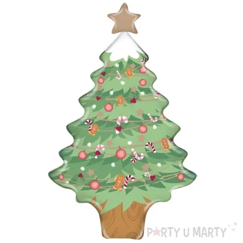 balon foliowy choinka pastelowa grabo 14 shp