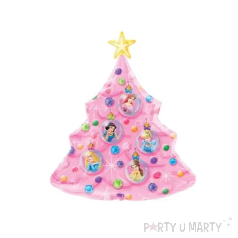 balon foliowy choinka rozowy amscan 31 shp