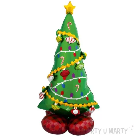 balon foliowy choinka swiateczna stojaca amscan 59 shp