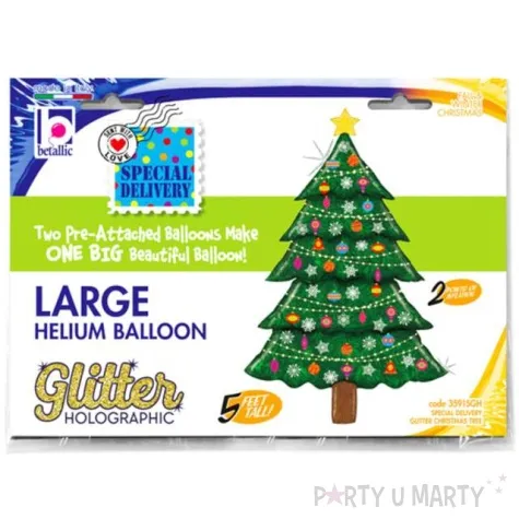 balon foliowy choinka z gwiazda betallic 55 shp