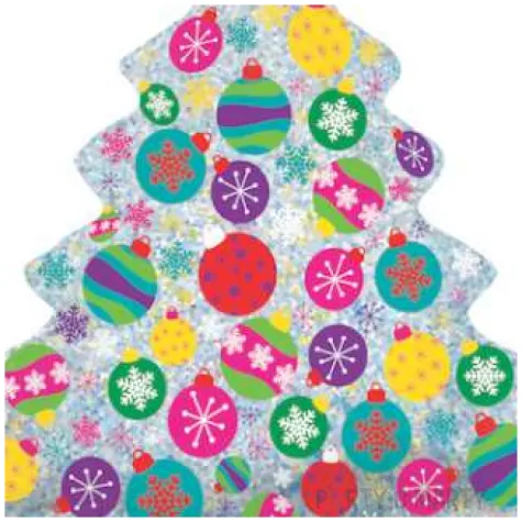 balon foliowy choinka z prezentami grabo 39 shp