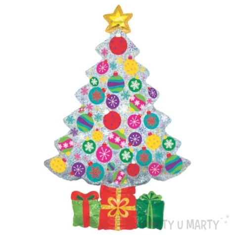 balon foliowy choinka z prezentami grabo 39 shp