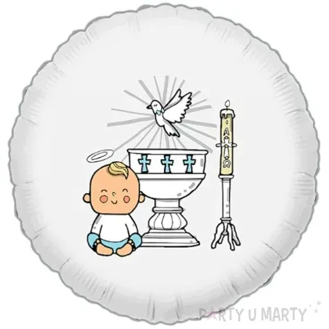 balon foliowy chrzest chlopca adikbal 18 rnd