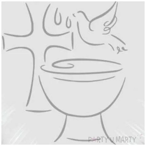 balon foliowy chrzest swiety bialo srebrny 18 hrt