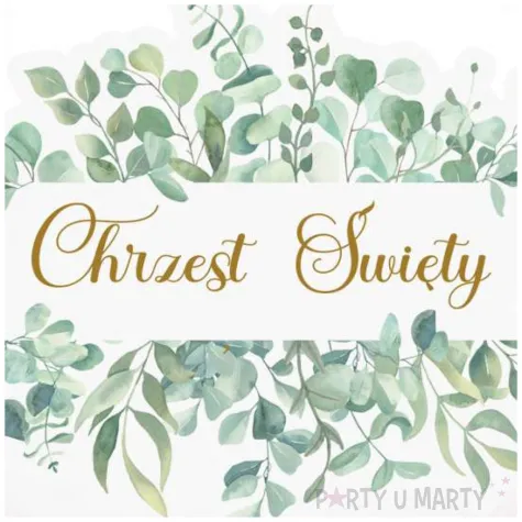 balon foliowy chrzest swiety eukaliptus beauty 18 rnd