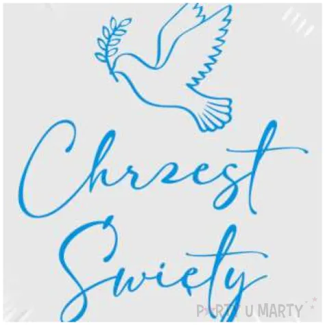 balon foliowy chrzest swiety golabek bialo blekitny 18 rnd