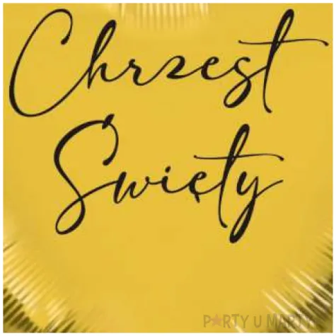 balon foliowy chrzest swiety light zloto czarny 18 hrt