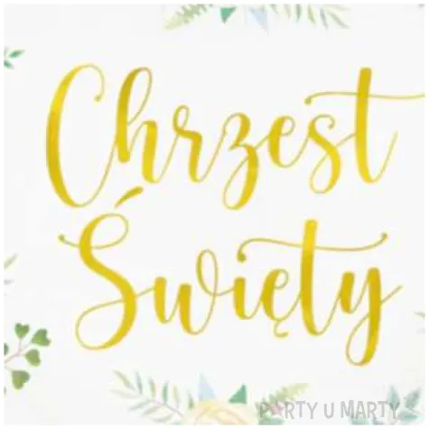 balon foliowy chrzest swiety serce i eukaliptus bialy partypal 18 hrt