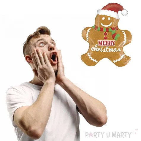 balon foliowy ciasteczkowy ludzik betallic 31 shp