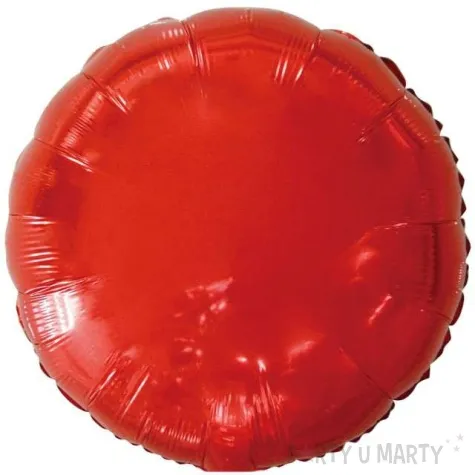 balon foliowy classic czerwony metalik godan 18 rnd
