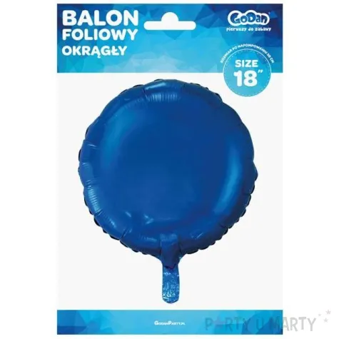 balon foliowy classic granatowy metalik godan 18 rnd