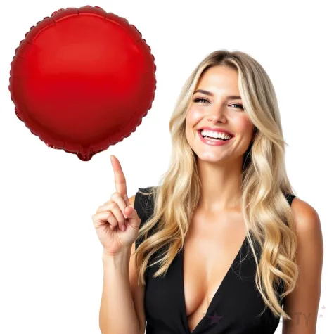 balon foliowy classic jumbo czerwony flexmetal 31 rnd