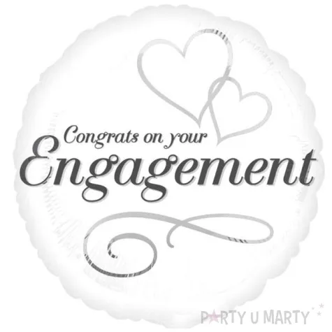 balon foliowy congrats engagement slub amscan 17 shp